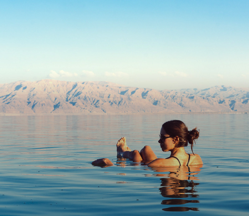 Experience the uniqueness of floating in the Dead Sea